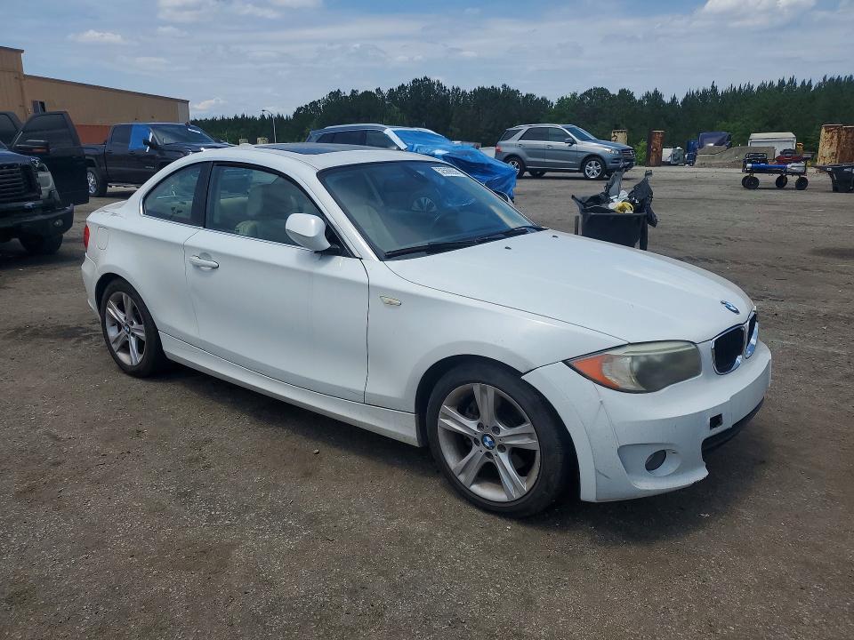 2012 BMW 1er VIN WBAUP7C54CVP23562 COPART salvage auction — FRONT END, Sc - Cert Of Title-Salvage, sold $3,200 on 2026-07-06 (photo 4)