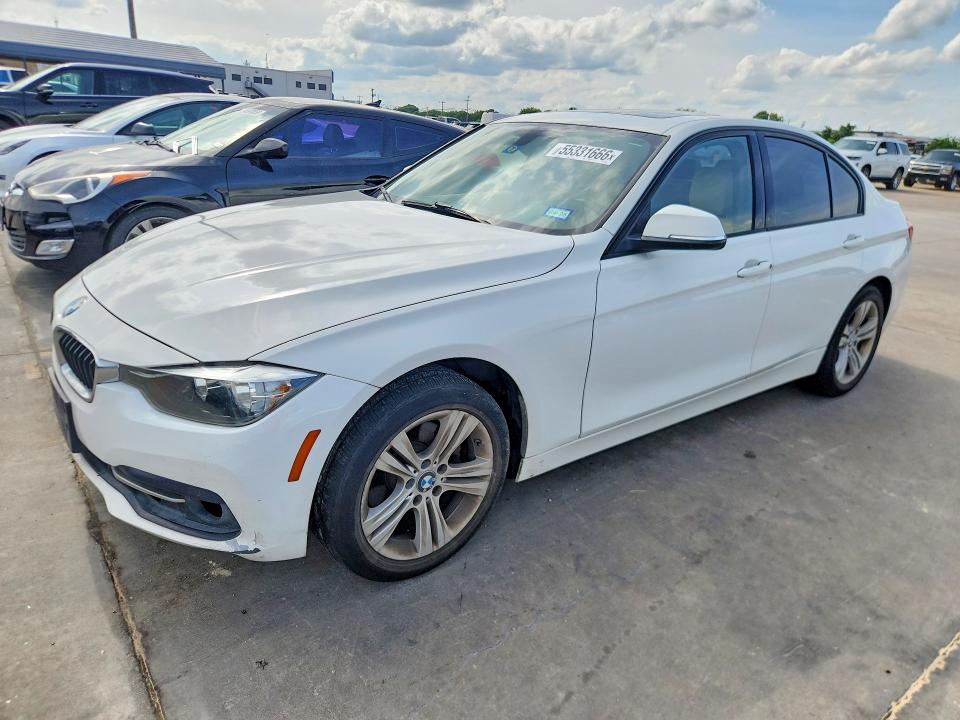 2016 BMW 3er VIN WBA8E9C58GK647869 COPART salvage auction — FRONT END, Salvage Title, sold $2,700 on 2026-07-16 (photo 1)