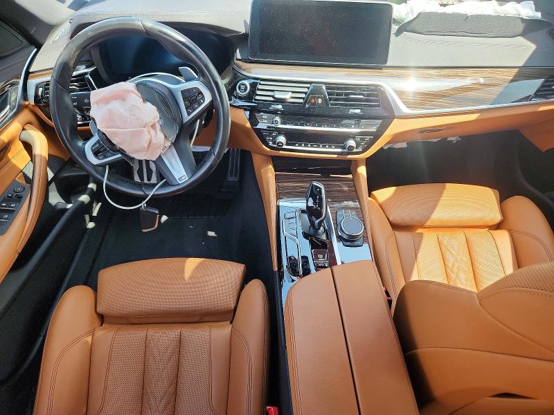 2021 BMW 5er VIN WBA53BJ00NWX58557 COPART salvage auction — FRONT END, Tx - Salvage Vehicle Title, sold $25,750 on 2026-07-30 (photo 8)