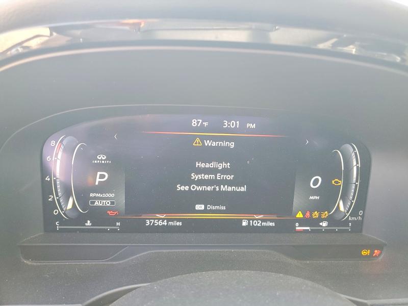 2024 Infiniti Qx60 VIN 5N1DL1FS7RC354130 COPART salvage auction — FRONT END, Nj - Cert Of Title-Salvage, sold $9,600 on 2026-07-15 (photo 9)
