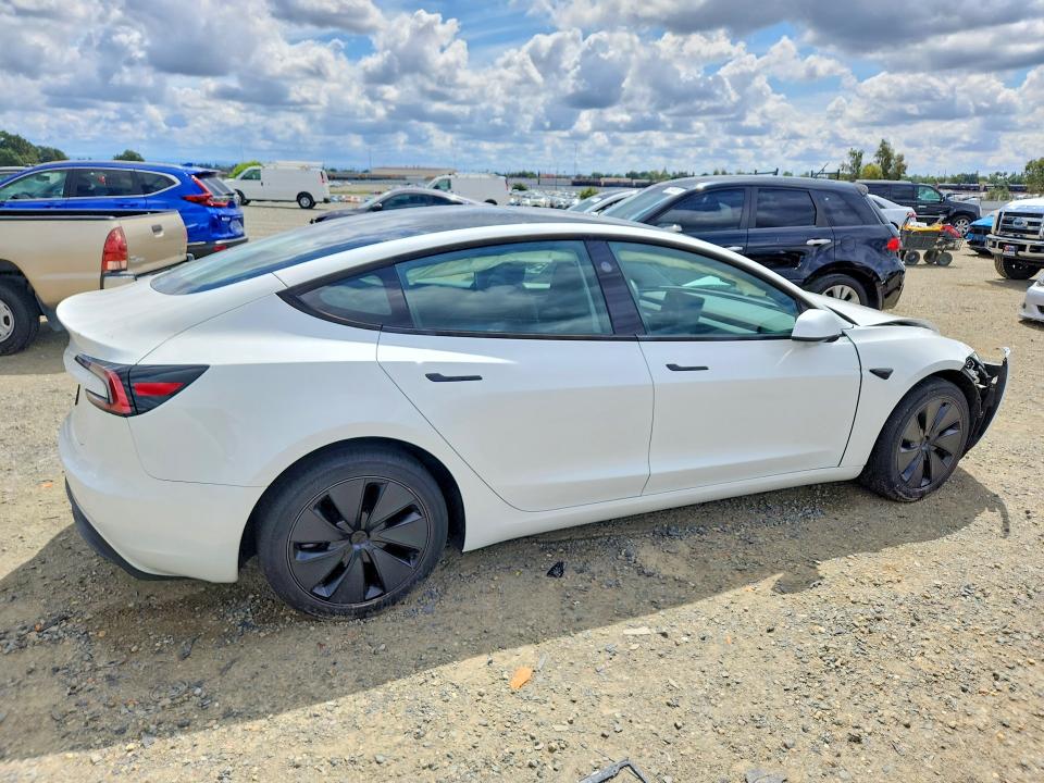 2024 Tesla Model 3 VIN 5YJ3E1EA9RF756852 COPART salvage auction — FRONT END, Ca - Salvage Certificate, sold $11,600 on 2026-07-23 (photo 3)