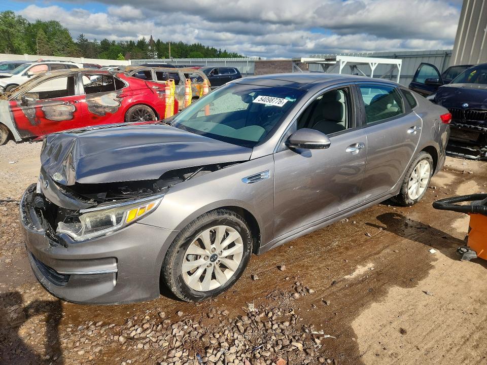 2016 Kia VIN 5XXGU4L34GG007381 COPART salvage auction — FRONT END, Wi - Certificate Of Title, sold $1,200 on 2026-07-06 (photo 1)