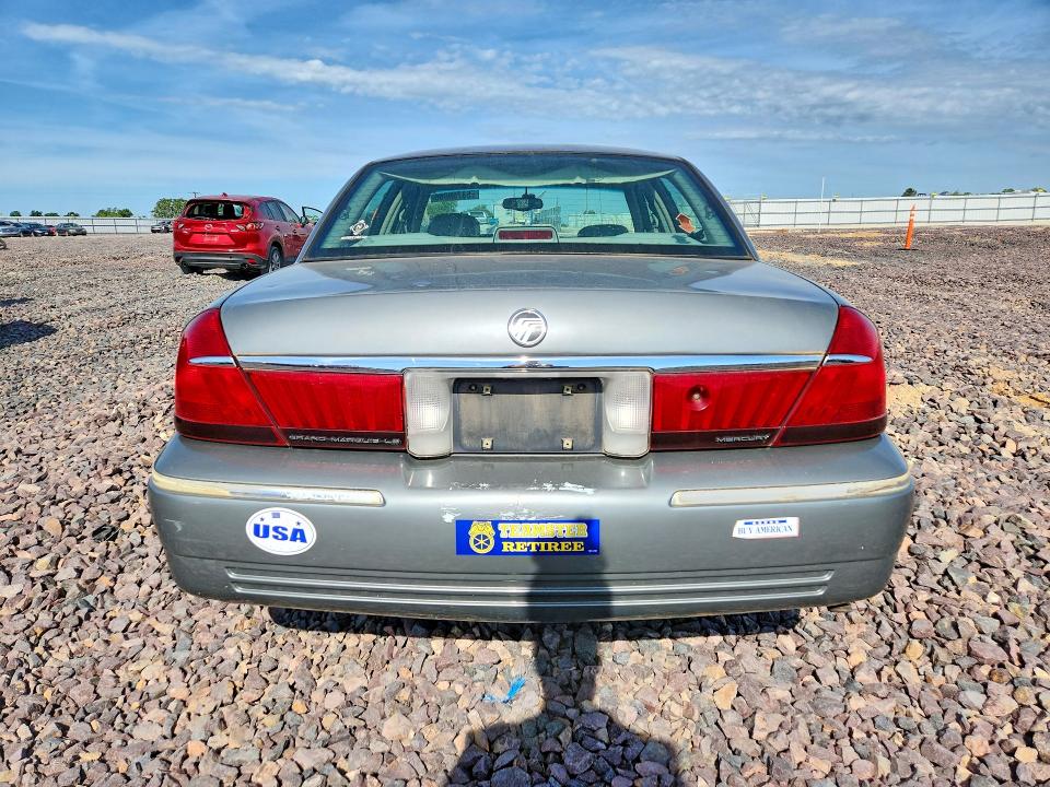 1998 Mercury Grand marquis VIN 2MEFM75WXWX665629 COPART salvage auction — HAIL, Mo - Salvage Certificate Of Title, sold $650 on 2026-07-27 (photo 6)