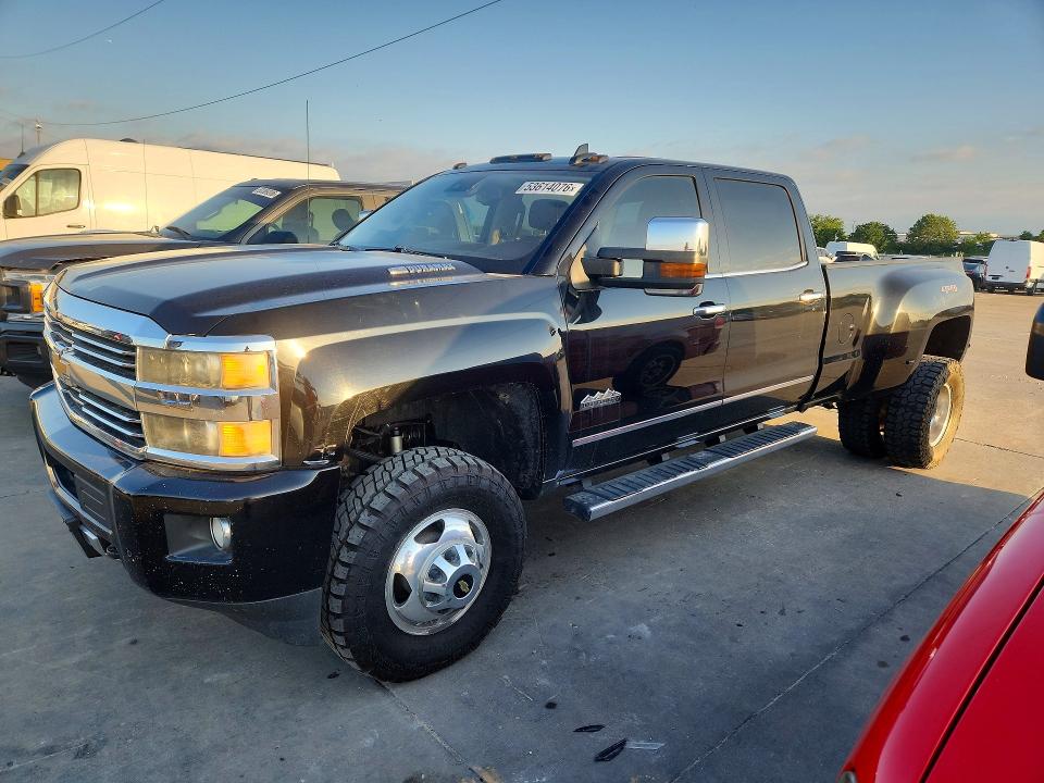 2016 Chevrolet Silverado 3500 VIN 1GC4K1E82GF138789 COPART salvage auction — FRONT END, Tx - Certificate Of Title (P), sold $15,900 on 2026-07-07 (photo 1)
