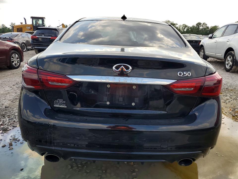 2018 Infiniti Q50 VIN JN1EV7APXJM590359 COPART salvage auction — FRONT END, Tx - Salvage Vehicle Title, sold $1,750 on 2026-07-10 (photo 6)