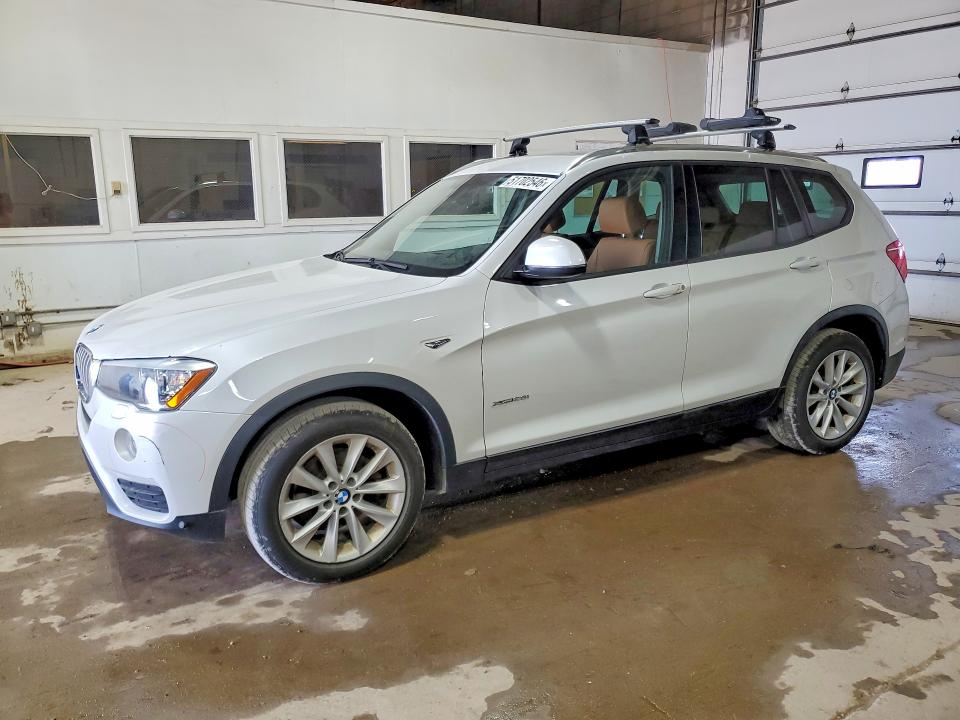 2015 BMW X3 VIN 5UXWX9C59F0D61013 COPART salvage auction — REAR END, Mn - Cert Of Title-Salvage, sold $3,800 on 2026-07-07 (photo 1)
