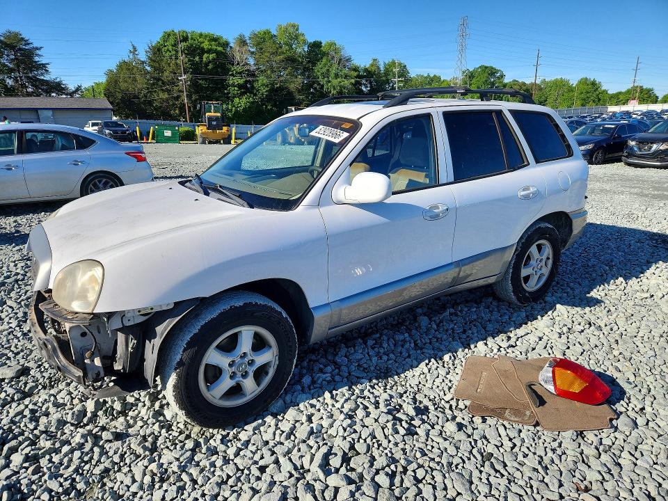 2004 Hyundai Santa fe VIN KM8SC73D84U637588 COPART salvage auction — SIDE, NC - SALVAGE CERTIFICATE OF TITLE, sold $275 on 2026-07-22 (photo 1)