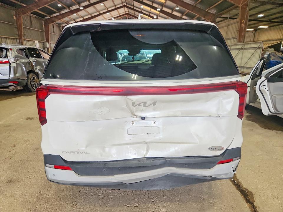 2025 Kia Carnival VIN KNDNB5K3XS6463686 COPART salvage auction — FRONT END, Tx - Salvage Vehicle Title, sold $9,200 on 2026-07-24 (photo 6)