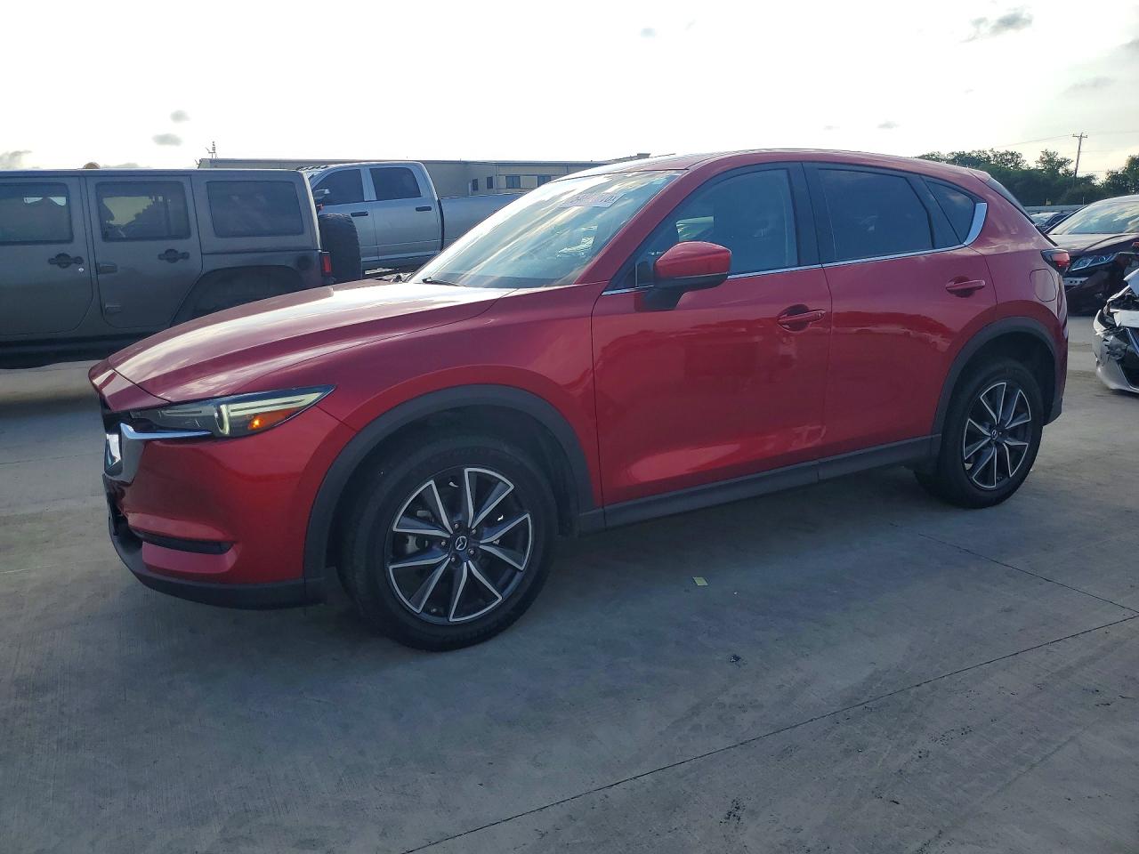 2018 Mazda CX-5 VIN JM3KFADMXJ0309476 COPART salvage auction — Rear End, TX - SALVAGE VEHICLE TITLE, sold $5,300 on 2026-07-09 (photo 1)