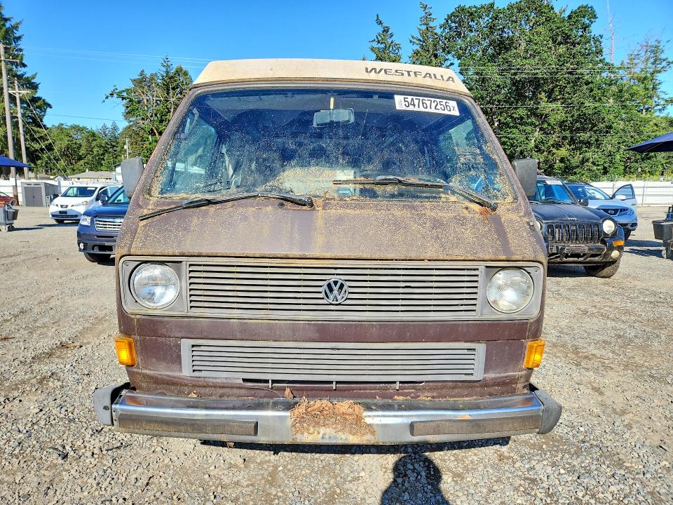 1985 Volkswagen Vanagon VIN WV2ZB0254FH006373 COPART salvage auction — MINOR DENT/SCRATCHES, WA - CERT OF OWNERSHIP-REBUILT, sold $1,800 on 2026-07-17 (photo 5)