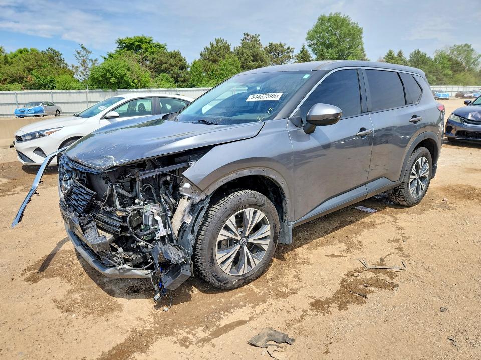 2022 Nissan Rogue VIN 5N1BT3BB5NC679104 COPART salvage auction — FRONT END, IL - SALVAGE CERTIFICATE, sold $5,700 on 2026-07-09 (photo 1)