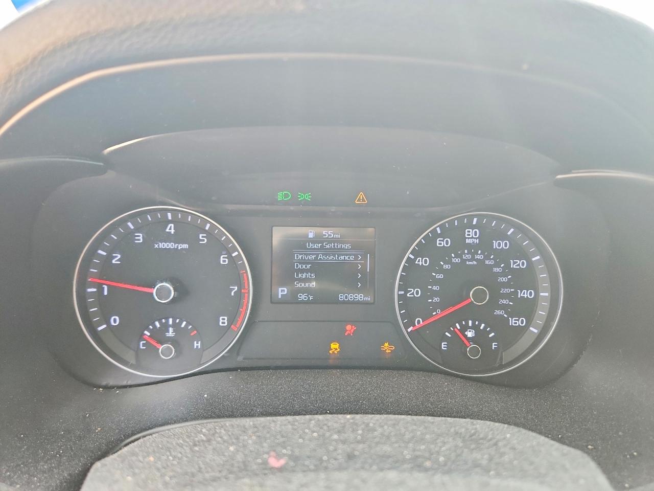 2019 Kia Forte VIN 3KPF24AD9KE098243 COPART salvage auction — Side, TX - SALVAGE VEHICLE TITLE, sold $2,650 on 2026-07-09 (photo 9)