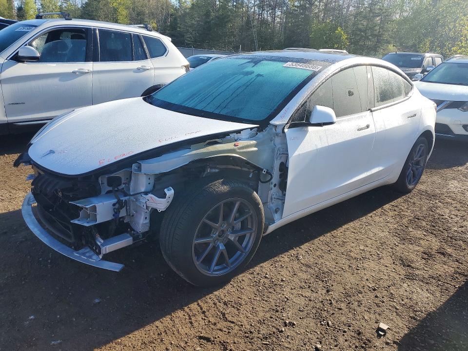 2023 Tesla Model 3 VIN LRW3E1EB3PC843694 COPART salvage auction — FRONT END, On - Permit No Brand - Unfit, sold $13,900 on 2026-07-14 (photo 1)