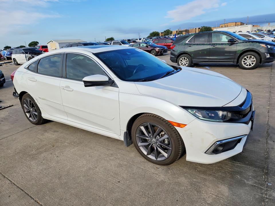 2020 Honda Civic VIN 19XFC1F77LE002643 COPART salvage auction — REAR END, Tx - Certificate Of Title, sold $9,000 on 2026-07-09 (photo 4)