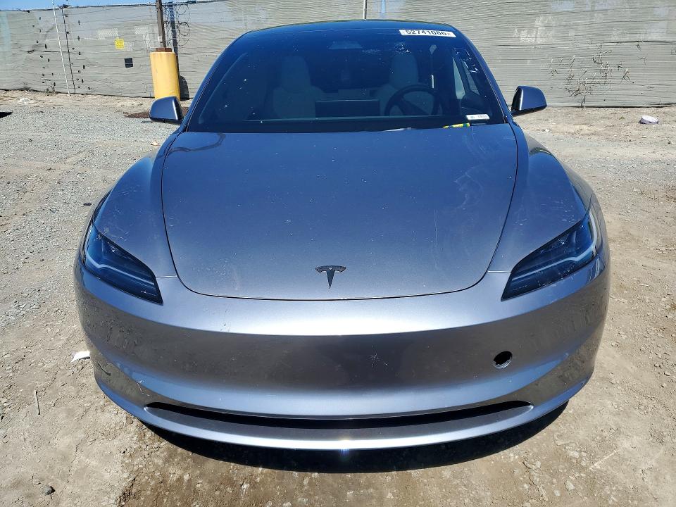 2025 Tesla VIN 5YJ3E1EA8SF937477 COPART salvage auction — SIDE, Ca - Salvage Certificate, sold $450 on 2026-07-21 (photo 5)