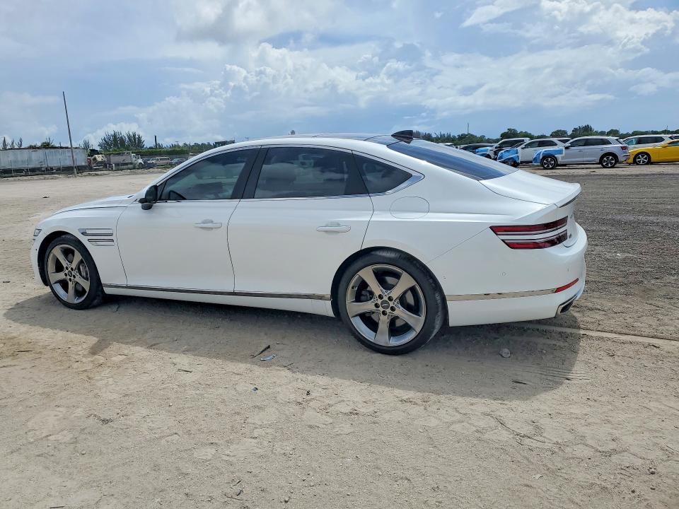2021 Genesis G80 VIN KMTGC4SD1MU048345 COPART salvage auction — MINOR DENT/SCRATCHES, Sc - Certificate Of Title (P), sold $13,400 on 2026-07-07 (photo 2)