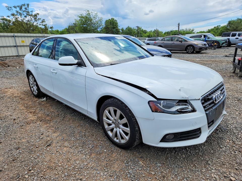 2012 Audi A4 VIN WAUBFAFL0CN019506 COPART salvage auction — FRONT END, Nj - Cert Of Title-Salvage, sold $475 on 2026-07-19 (photo 4)