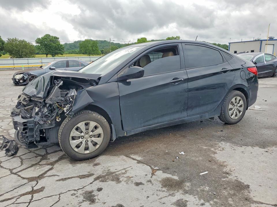 2017 Hyundai Accent VIN KMHCT4AE6HU265348 COPART salvage auction — FRONT END, Tn - Salvage Certificate, sold $525 on 2026-07-20 (photo 1)