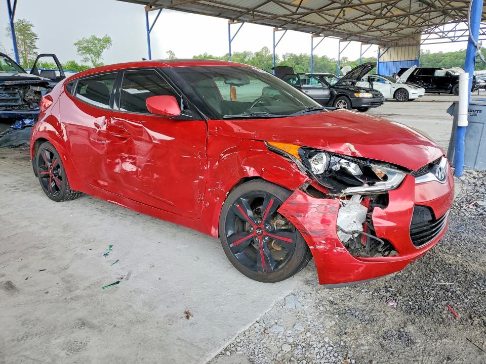 2016 Hyundai Veloster VIN KMHTC6AD3GU253501 COPART salvage auction — FRONT END, Ga - Cert Of Title-Salvage, sold $775 on 2026-07-09 (photo 4)