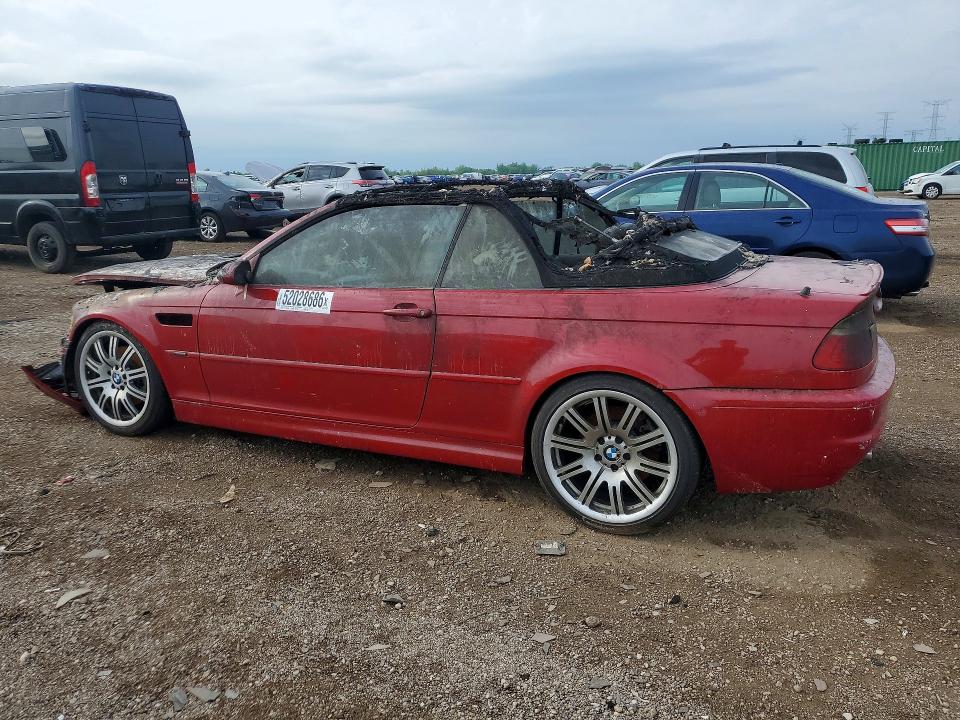 2001 BMW M3 VIN WBSBR93491EX20086 COPART salvage auction — BURN, Il - Salvage Certificate, sold $4,450 on 2026-07-23 (photo 2)