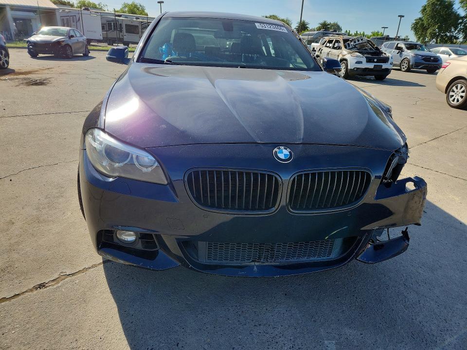 2015 BMW 5er VIN WBA5B1C56FG125806 COPART salvage auction — REAR END, Ca - Salvage Certificate, sold $2,400 on 2026-07-20 (photo 5)