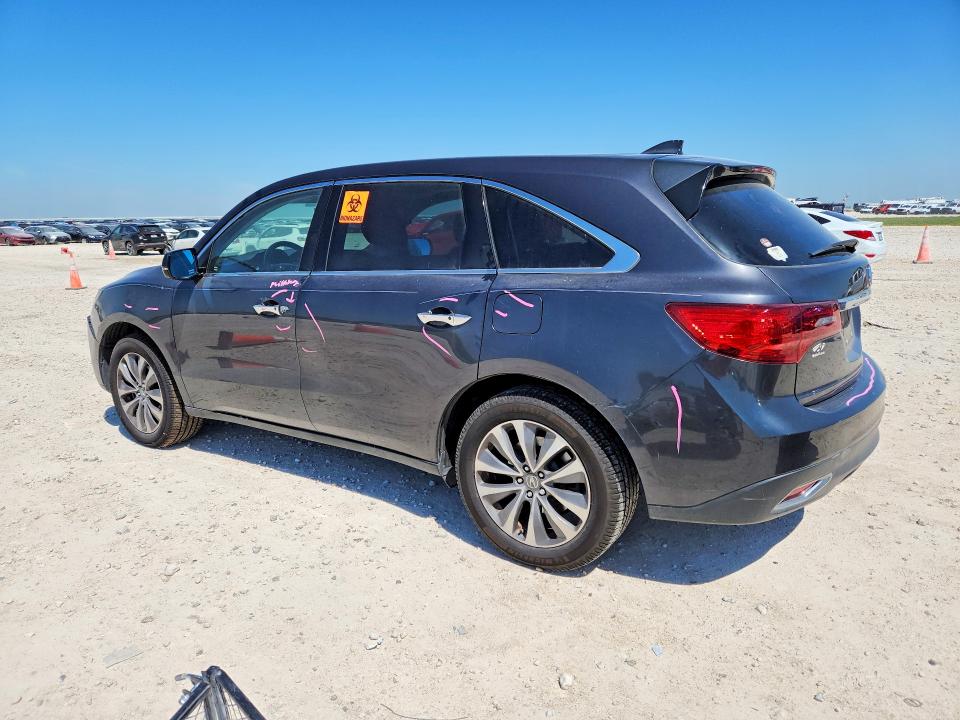 2016 Acura VIN 5FRYD3H40GB016869 COPART salvage auction — FRONT END, Id - Salvage Certificate Of Title, sold $4,000 on 2026-07-02 (photo 2)