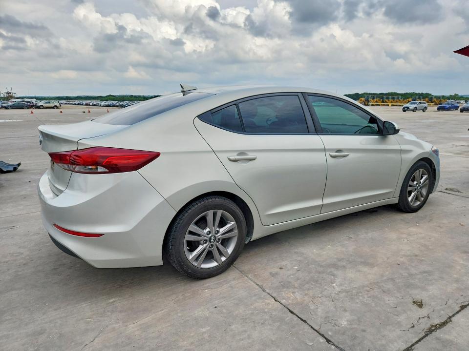 2017 Hyundai Elantra VIN KMHD84LF8HU382862 COPART salvage auction — HAIL, Tx - Salvage Vehicle Title, sold $1,750 on 2026-07-06 (photo 3)
