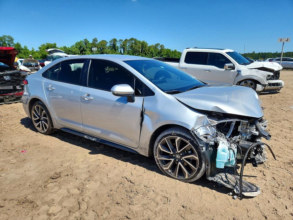 2021 Toyota Corolla VIN JTDS4MCE0MJ061425 COPART salvage auction — FRONT END, TX - SALVAGE VEHICLE TITLE, sold $800 on 2026-07-28 (photo 4)