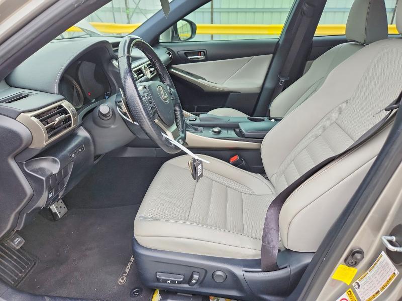 2016 Lexus Is VIN JTHBE1D2XG5026399 COPART salvage auction — WATER/FLOOD, Tx - Salvage Title-Flood Damage, sold $5,200 on 2026-07-17 (photo 7)