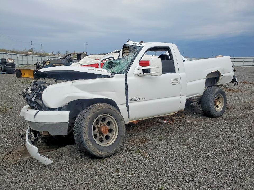 2003 Chevrolet Silverado VIN 1GCHK24133E270858 COPART salvage auction — ALL OVER, On - Permit Irrepairable, sold $225 on 2026-07-02 (photo 1)