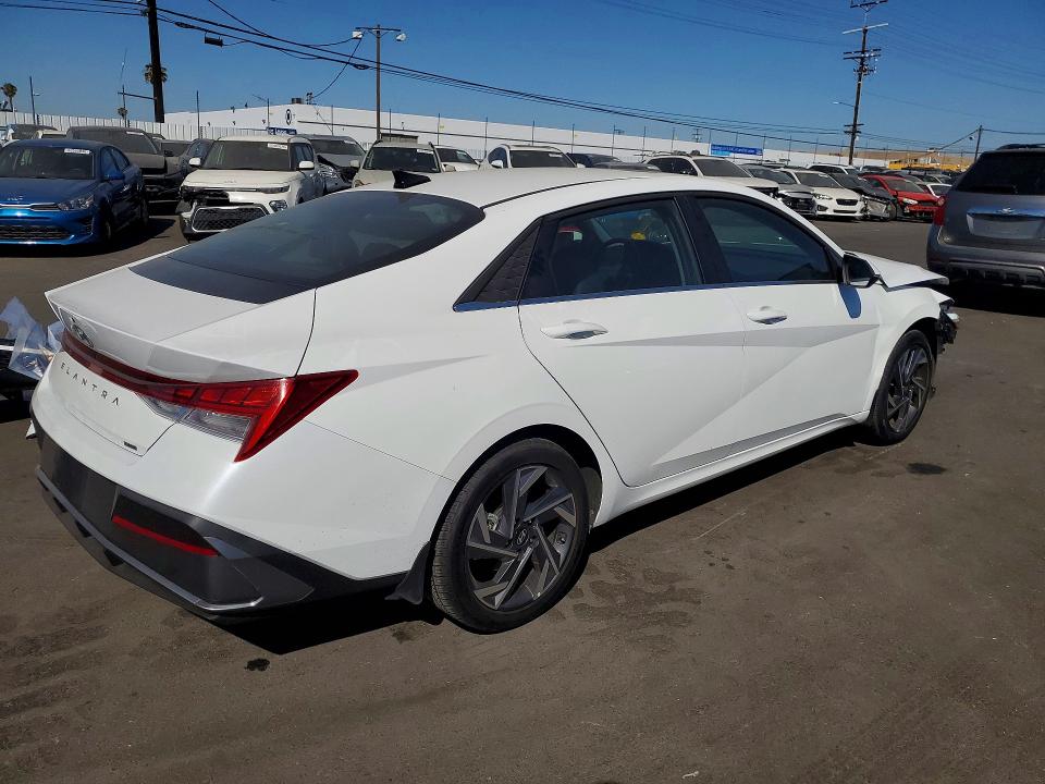2025 Hyundai Elantra VIN KMHLN4DJ8SU141687 COPART salvage auction — FRONT END, Ca - Salvage Certificate, sold $3,850 on 2026-07-27 (photo 3)