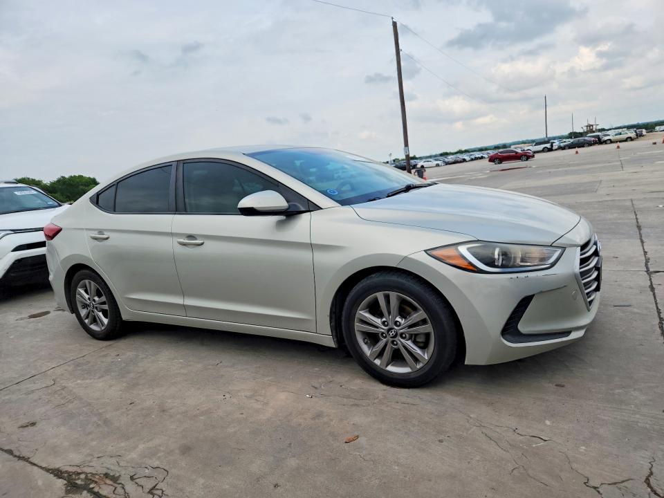 2017 Hyundai Elantra VIN KMHD84LF8HU382862 COPART salvage auction — HAIL, Tx - Salvage Vehicle Title, sold $1,750 on 2026-07-06 (photo 4)