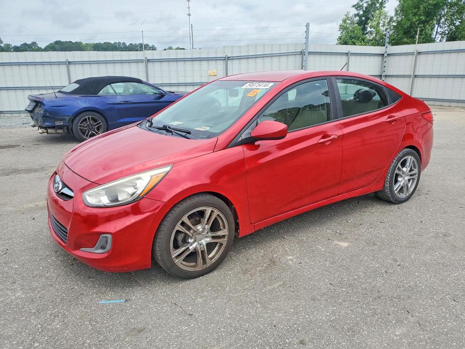 2017 Hyundai Accent VIN KMHCT4AE3HU334318 COPART salvage auction — FRONT END, Nc - Salvage Certificate Of Title, sold $725 on 2026-07-30 (photo 1)