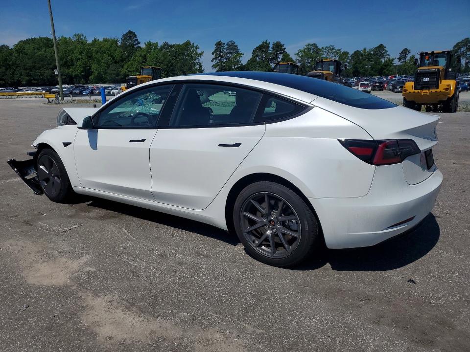 2023 Tesla Model 3 VIN 5YJ3E1EA3PF566882 COPART salvage auction — FRONT END, Nc - Salvage Certificate Of Title, sold $4,050 on 2026-07-30 (photo 2)