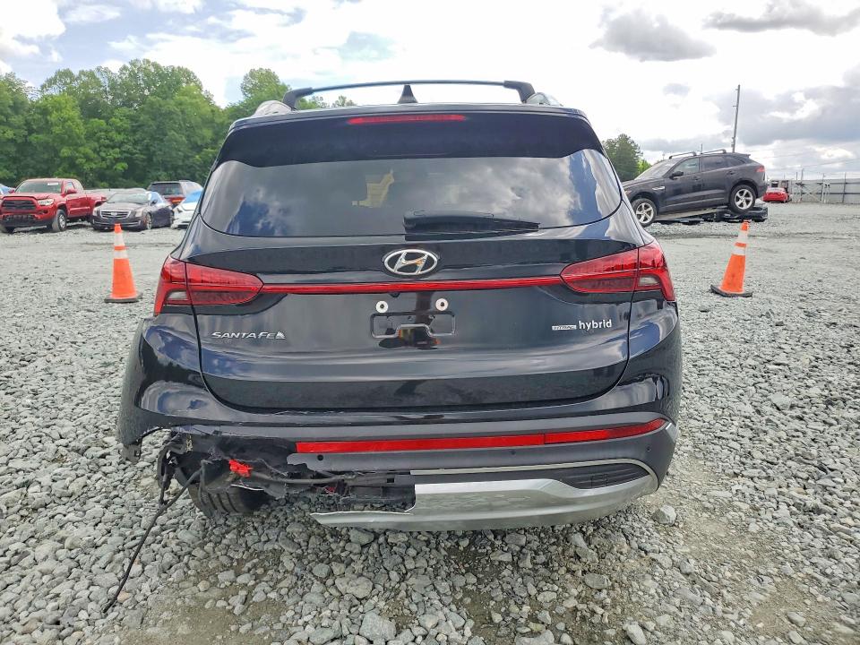 2021 Hyundai Santa fe VIN KM8S5DA11MU012547 COPART salvage auction — REAR END, Nc - Salvage Certificate Of Title, sold $150 on 2026-07-29 (photo 6)