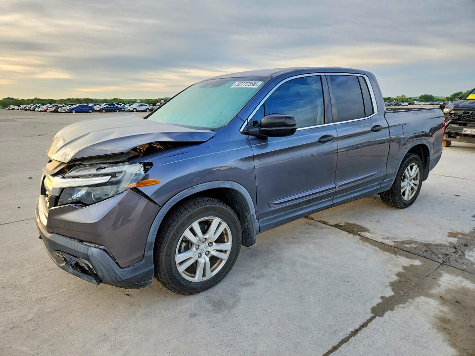 2019 Honda Ridgeline VIN 5FPYK2F27KB006181 COPART salvage auction — FRONT END, Tx - Certificate Of Title, sold $9,400 on 2026-07-09 (photo 1)