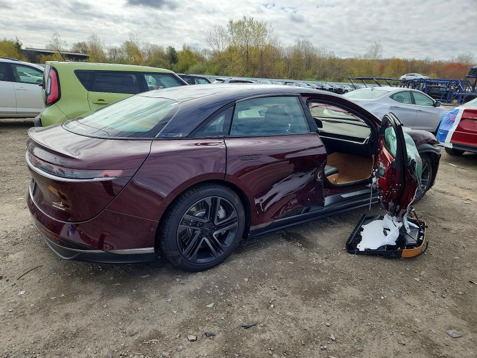 2026 Lucid Air VIN 50EA1TEA8TA005266 COPART salvage auction — SIDE, Ma - Cert Of Title-Salvage, sold $16,200 on 2026-07-21 (photo 3)
