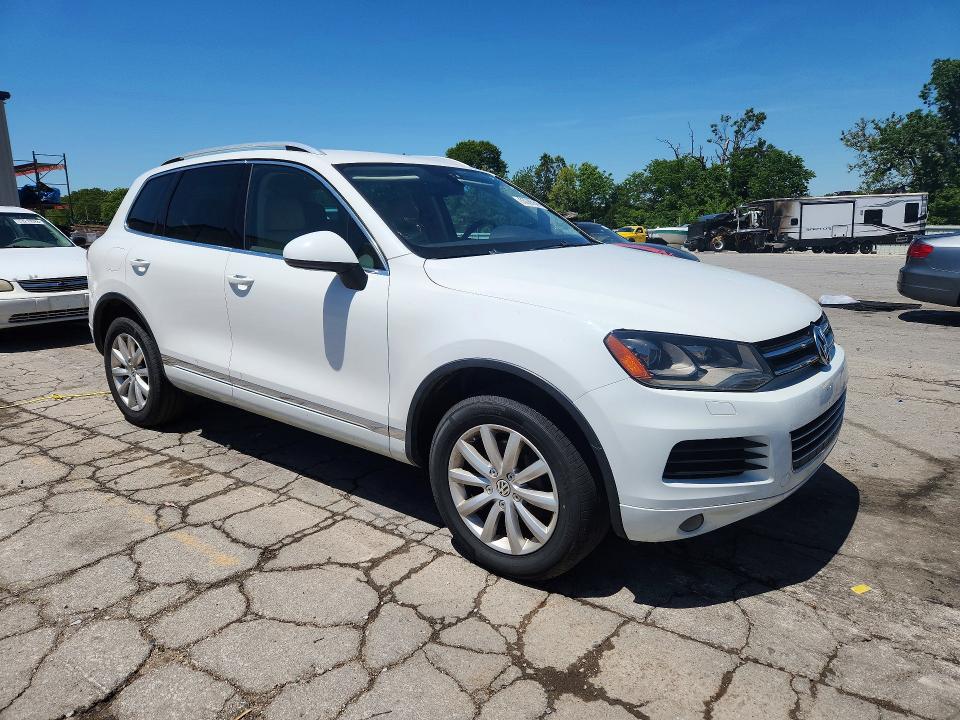 2012 Volkswagen Touareg VIN WVGEK9BPXCD008033 COPART salvage auction — HAIL, Ar - Cert Of Title-Salvage, sold $250 on 2026-07-22 (photo 4)