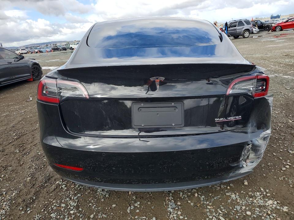 2021 Tesla VIN 5YJ3E1EC6MF936221 COPART salvage auction — FRONT END, Ca - Salvage Certificate, sold $3,250 on 2026-07-24 (photo 6)