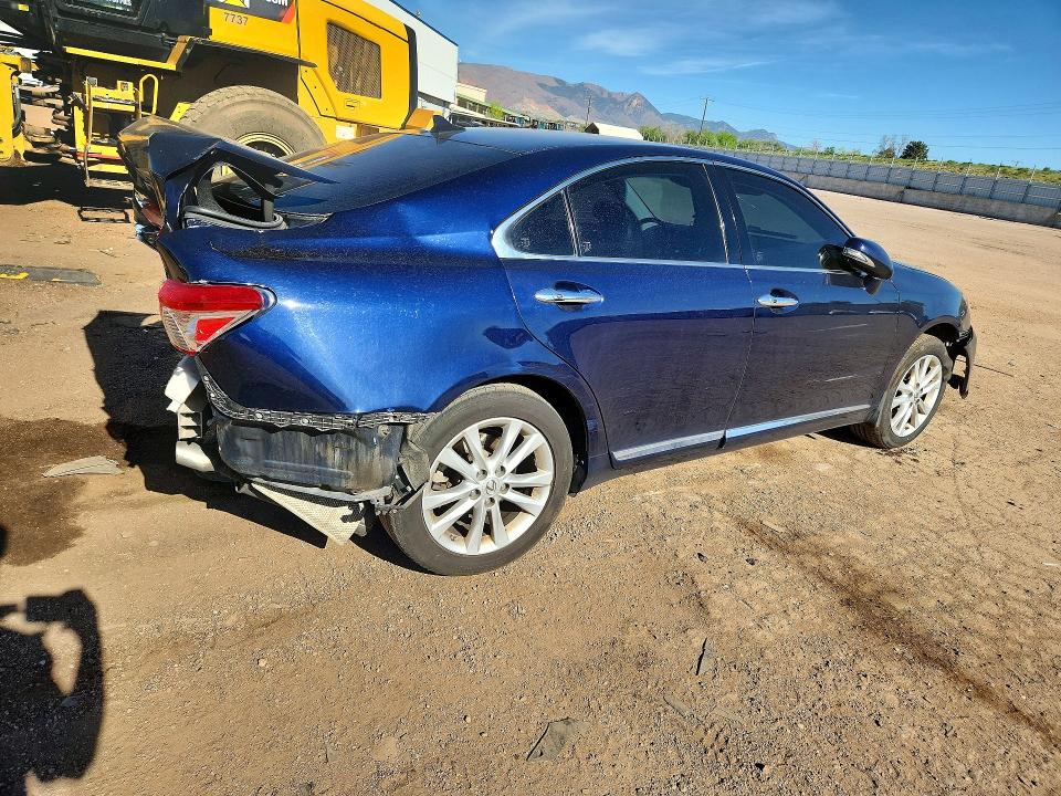2012 Lexus ES VIN JTHBK1EG9C2493229 COPART salvage auction — REAR END, Co - Salvage Title, sold $825 on 2026-07-22 (photo 3)
