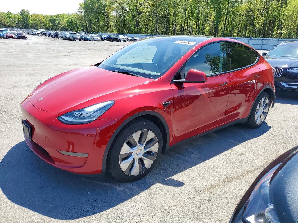 2023 Tesla Model y VIN 7SAYGDEEXPA106557 COPART salvage auction — REAR END, NJ - CERT OF TITLE-SALVAGE, sold $11,900 on 2026-07-30 (photo 1)