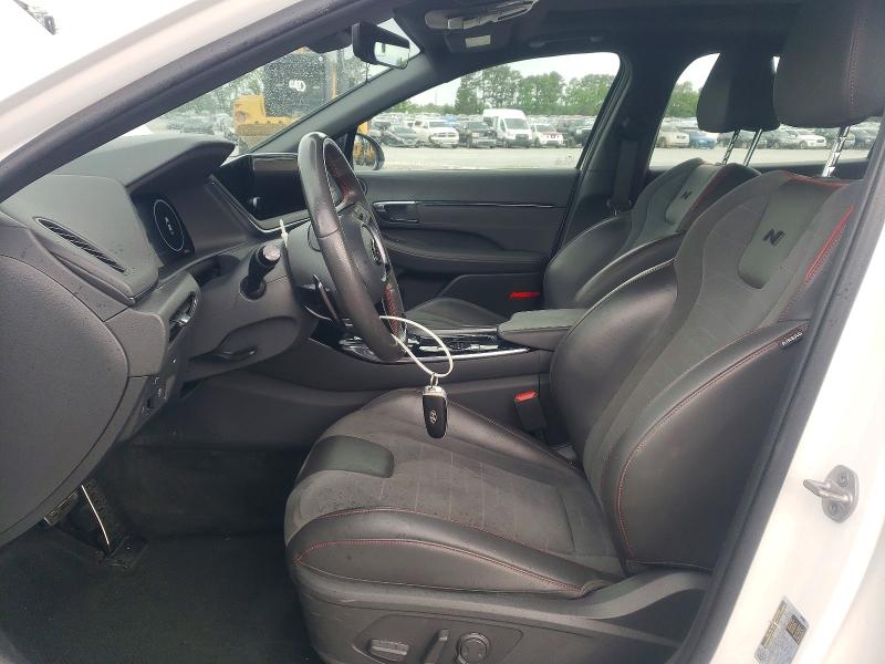 2023 Hyundai Sonata VIN KMHL14JC8PA278672 COPART salvage auction — FRONT END, Nc - Salvage Certificate Of Title, sold $9,600 on 2026-07-02 (photo 7)