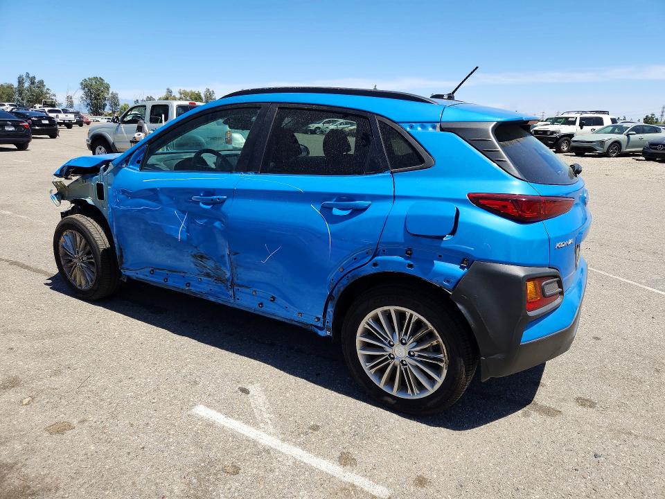 2018 Hyundai Kona VIN KM8K62AA9JU156618 COPART salvage auction — FRONT END, Ca - Salvage Certificate, sold $2,950 on 2026-07-02 (photo 2)