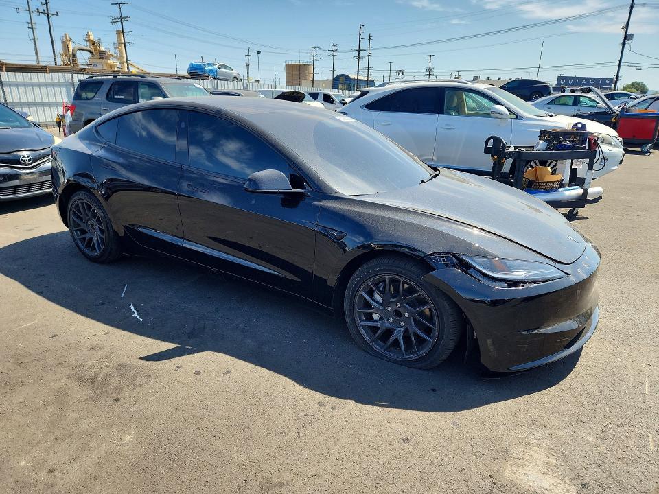 2024 Tesla VIN 5YJ3E1EA1RF825050 COPART salvage auction — FRONT END, Ca - Salvage Certificate, sold $14,200 on 2026-07-13 (photo 4)