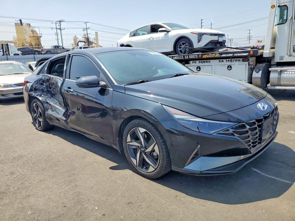 2023 Hyundai Elantra VIN KMHLN4AJ3PU064688 COPART salvage auction — SIDE, CA - SALVAGE CERTIFICATE, sold $400 on 2026-07-27 (photo 4)