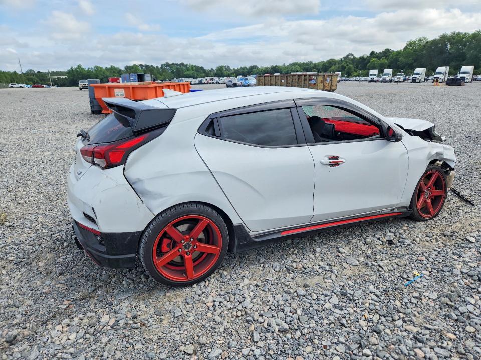 2020 Hyundai Veloster VIN KMHT36AH1LU004787 COPART salvage auction — FRONT END, Ga - Cert Of Title-Salvage, sold $2,000 on 2026-07-14 (photo 3)