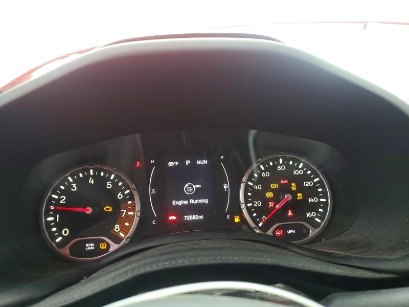2020 Jeep Renegade VIN ZACNJBBB1LPL18542 COPART salvage auction — FRONT END, Nc - Salvage Certificate Of Title, sold $2,850 on 2026-07-08 (photo 9)