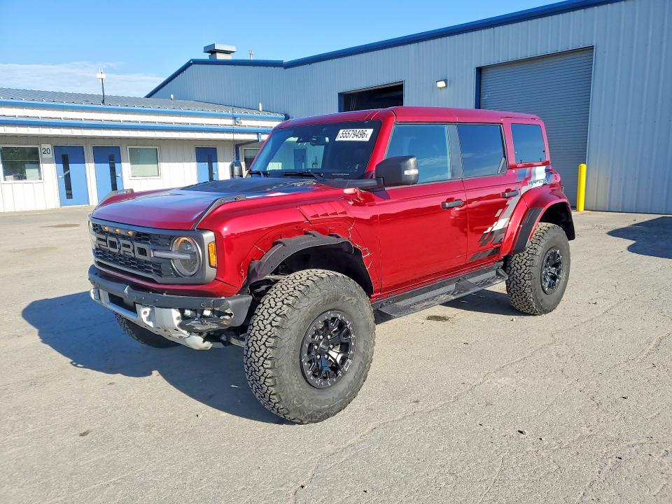 2025 Ford Bronco VIN 1FMEE0RR9SLB11183 COPART salvage auction — FRONT END, Ny - Mv-907A Salvage Certificate, sold $59,500 on 2026-07-20 (photo 1)