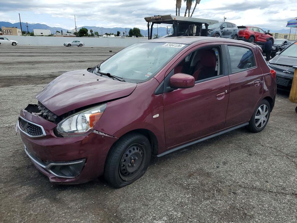 2019 Mitsubishi Mirage VIN ML32A3HJ4KH013717 — COPART salvage auction photo