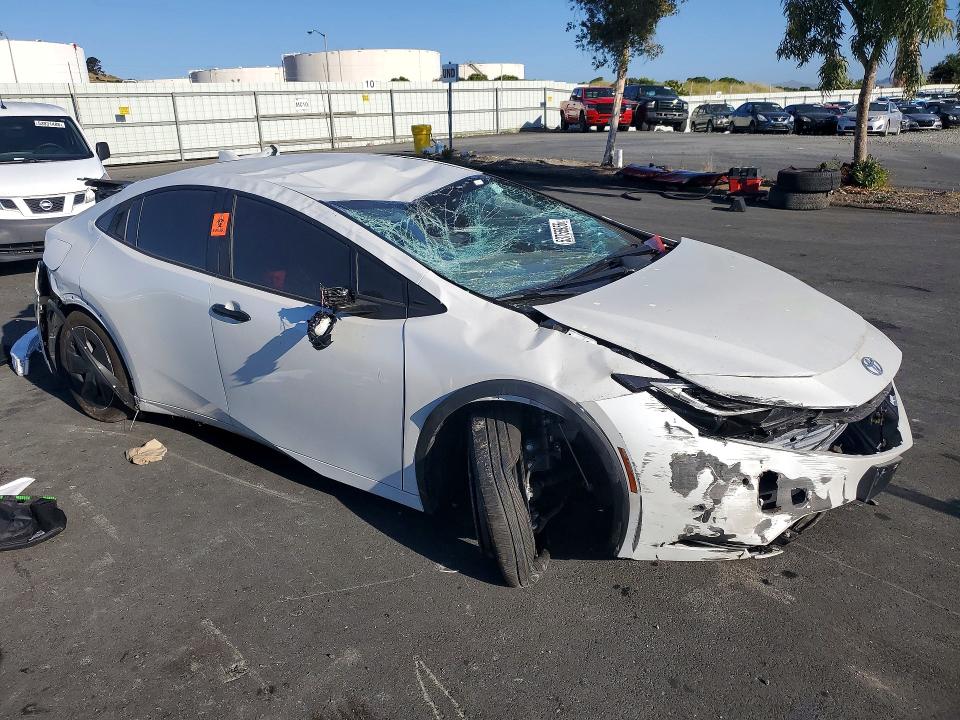 2025 Toyota Prius plug-in VIN JTDACACU4S3050627 COPART salvage auction — ALL OVER, Ca - Non-Repairable Vehicle Cert, sold $2,300 on 2026-07-13 (photo 4)